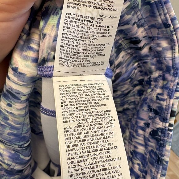 Athleta Ultimate Stash Pocket 7” Short Shorts NWT Size XS Blue Purple Green - Picture 11 of 12